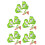 10Pièces Jouets Animaux Grenouille Remontoir Vert Clair Durable En ABS 7