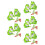 10Pièces Jouets Animaux Grenouille Remontoir Vert Clair Durable En ABS 8