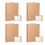 4Pièces Couvertures Kraft Nettoyage Facile 10
