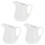 3Pièces Coupes Céramiques Blanches Longue Durée Pour Café 3