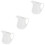 3Pièces Coupes Céramiques Blanches Longue Durée Pour Café 6