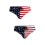2Pièces Slip Bain Respirant Motif Usa 7