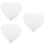 3Pièces Cake Dummies En Mousse Blancs Forme Coeur Pour Décoration DIY 8