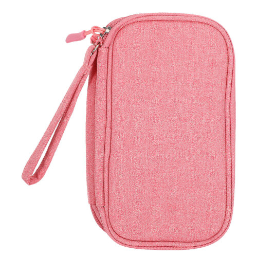 2Pièces Étui Rose Anti-Rayures Pour Accessoires Électroniques Voyage 1