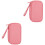 2Pièces Étui Rose Anti-Rayures Pour Accessoires Électroniques Voyage 4