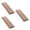 3Pièces Boîte De Rangement Hautbois ABS Portable Marron Clair 7