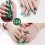 2Pièces Vernis À Ongles Vert Design Élégant 6