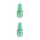 2Pièces Vernis À Ongles Vert Design Élégant 11