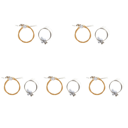 5Ensembles Cordes Pour Lyre Métal Durables Kit Complet Multi-Couleurs 1