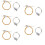 5Ensembles Cordes Pour Lyre Métal Durables Kit Complet Multi-Couleurs 10
