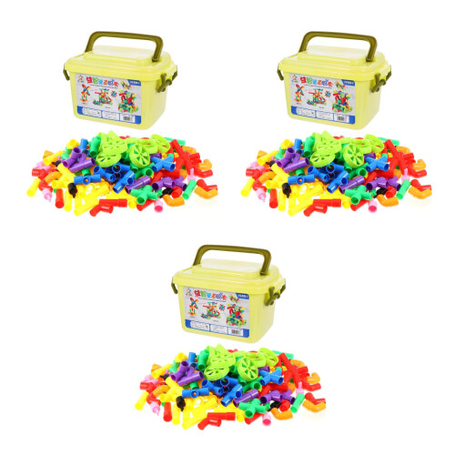 3Ensembles Educatives En Plastique Multicolores Jouet D’éveil 1
