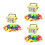 3Ensembles Educatives En Plastique Multicolores Jouet D’éveil 3