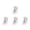4Paires Mini Bottines Élégantes Blanches Pour , Jouet Mode Fille 10