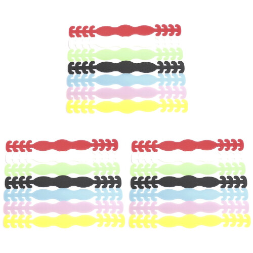 45Pièces Accessoires Masque Silicone Avec Crochets Ajustables Colorés 2