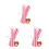 3Pièces Fraise Rose Hydratant Doux 7