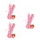 3Pièces Fraise Rose Hydratant Doux 9