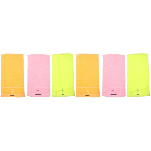 6Pièces Lingettes En Coton Brodées Douces Absorbantes 1