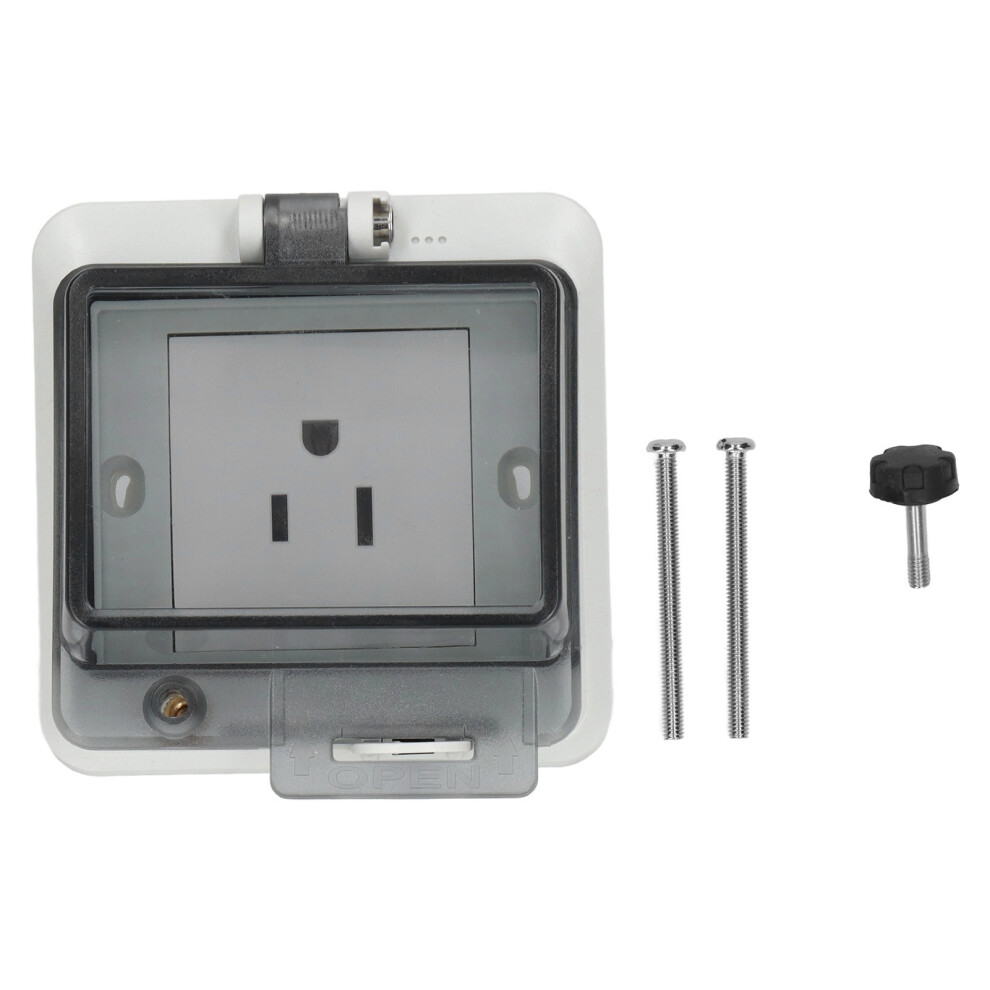 Weatherproof Electrical Outlet Outdoor Power Outlet Ip66waterproof Socket Wall Power Socket Rainproof Charging Outlet High Quality Materials Easy 9357860226691