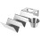 2Ensembles Support Taco W En Acier Inoxydable Cuisine Argenté 11