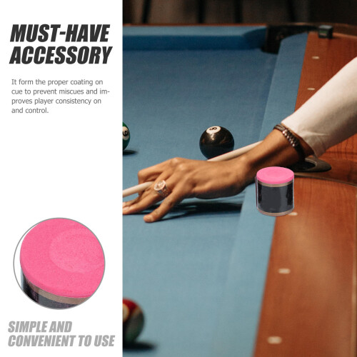 20Pièces Craies De Billard Rosées Accessoires De Queue Antidérapantes 2