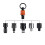 Socket Holder Keychain 3pc - 3/8in Socket Organizer with Quick Release and Clip - Impact Wrench and Toolbox Accessories 4
