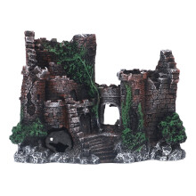 Underwater Scene Aquarium Ornament Resin Castle Eco Friendly Fish Tank Accessories Non Toxic Waterproof Steady Structure Fish Tank Decoration Natural