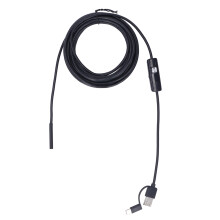 IP67Waterproof USB Endoscope Camera, 3In1Borescope Inspection Tool with Adjustable LED Lights and5.5mm Lens for Automotive Diagnostic and Home