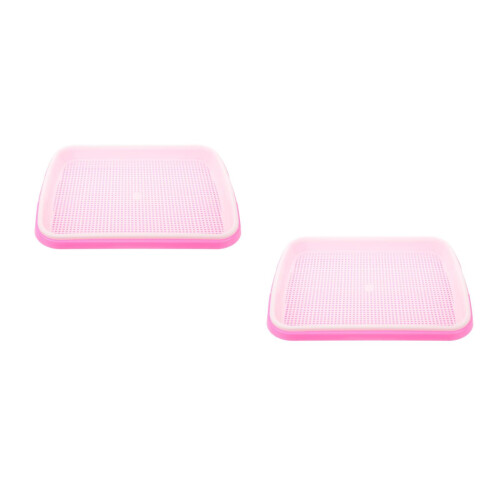 2Pièces Plateau De Germination Rose PP Sol Pour Multiples 1