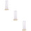 3Pièces Dome Verre Transparent Base Bois Accessoire Pour Séchée 9