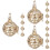 15Pièces Pendentifs Diffuseurs D'huile Aromathérapie Dorés 5