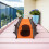 3Pièces Pliable Chats Orange Durable 4
