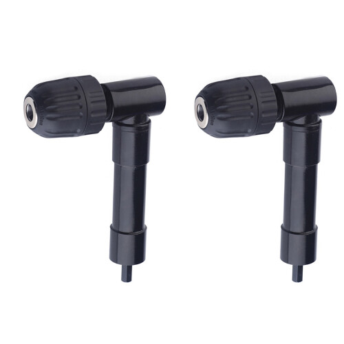 2Pièces Embout Adaptateur Perceuse 90 Noir Stable Facile Installation 1