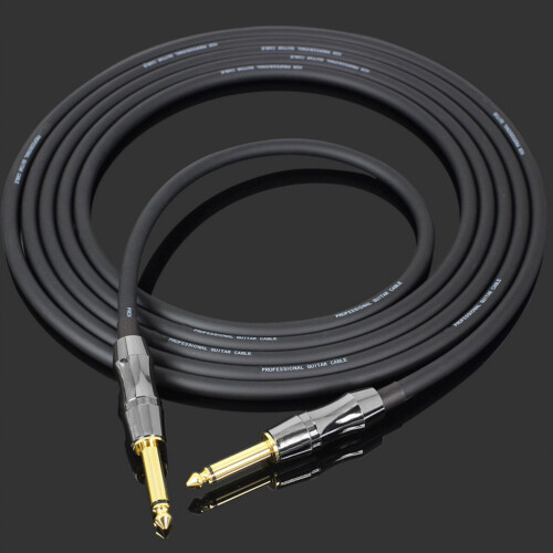 2Pièces Câble Connecteur Guitare Électrique Noir Usage Scène Pro 2