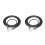 2Pièces Câble Connecteur Guitare Électrique Noir Usage Scène Pro 11