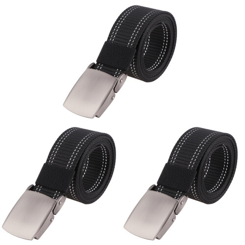 3Pièces Ceinture Toile Noir Randonnée 2