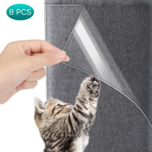Cat Claw Protectors 4pcs M+4pcs L Transparent Adhesive Cat Scratching Post Sofa Scratch Protection Good Material