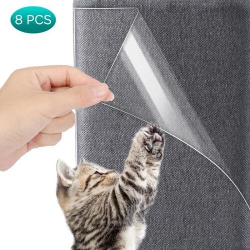 Cat Claw Protectors 4pcs M+4pcs L Διαφανής κόλλα Cat Scratching Post Καναπέ Προστασία από γρατσουνιέ
