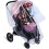 Universal Rain Cover for Strollers, Transparent Protective Cover for All Types of Strollers - White - Large Size - 2 1