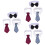 Accessoires Nœud Coton Pour Chats Colorés 5