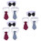 Accessoires Nœud Coton Pour Chats Colorés 6