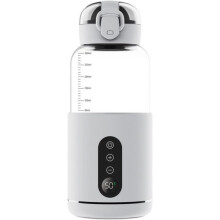 Portable Water Warmer, Portable Baby Formula Water Warmer with 300ml Capacity, Wireless Portable Bottle Warmer, USB Charging Function