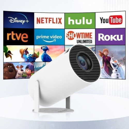 Mini-videoprojector - HIPPUS - HY300 - Android 11.0 - 720p - WiFi 5G/Bluetooth 5.0