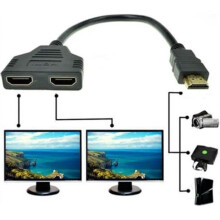 1080P HDMI Male naar 2 Female Poort 1 In 2 Out Splitter Adapter Kabel HDMI Converter 171215