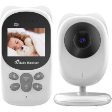 ACELIFE Babyphone-Videokamera, 2,4-Zoll-Bildschirm, Babyphone – Gegensprechanlage mit Temperatur, Schlafliedern, Nachtsicht und VOX-Modus