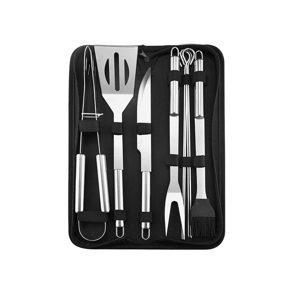 Aihontai 9-Piece Barbecue Tool Set, Stainless Steel Grilling Accessories, Bbq Tool Kit, Grill Utensil For Men, Women, And Dad