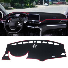 Door sill, For Peugeot 3008 5008 GT 3008 Hybrid 2016 2017 2018 2019 2020 2021 2022 Car Dashboard - LHD Red side