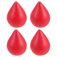4Pcs Portable PU Stress Relief Balls for Hand Muscle Exercise and Calm