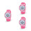 3Pièces Étanches Enfants Silicone Rose Confortables Lumineuses 7