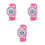 3Pièces Étanches Enfants Silicone Rose Confortables Lumineuses 10