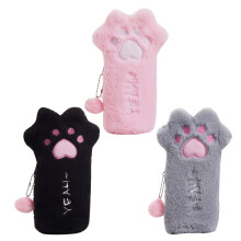 9Pcs Assorted Color Plush Pencil Pouch Portable Pen Bag Large Capacity